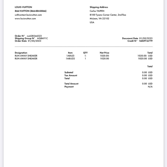 Louis Vuitton men sneakers like new size 5.5UK brown color - Picture 10 of 10